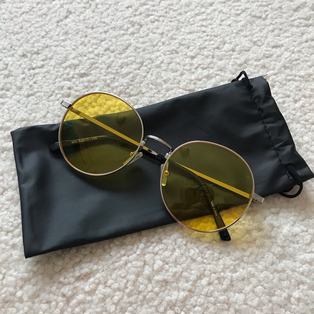 Yellow lens glasses